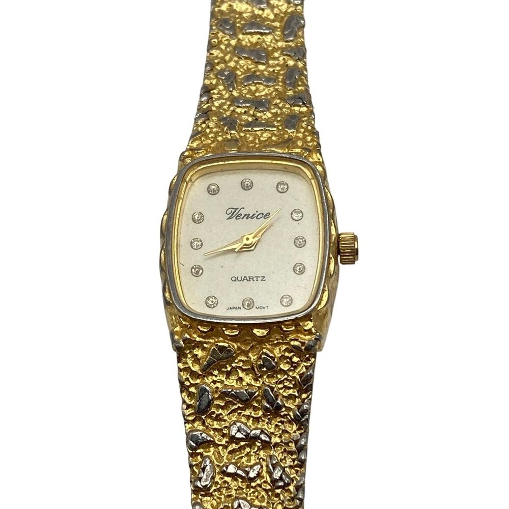 VTG Women's Venice Dress Nugget Style Watch 20mm - New Battery Adjustable YJ282